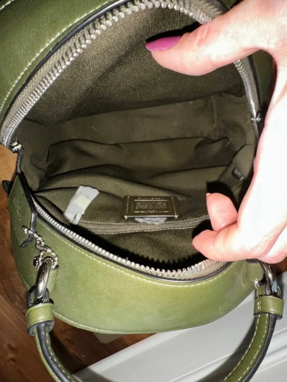 Coach Leather Backpack - Banana Leaves Print Jordyn Backpack - Picture 5 of 5